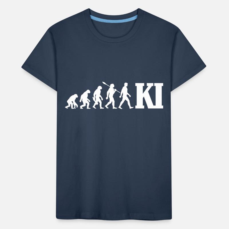 Evolution - Künstliche Intelligenz - KI Kinder Premium Bio T-Shirt