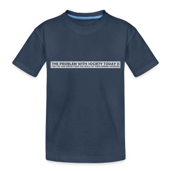 boissons de crânes ennemis - T-shirt bio Premium Enfant - bleu marine - Devant