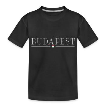 I love Budapest - Kids' Premium Organic T-Shirt - black - Front