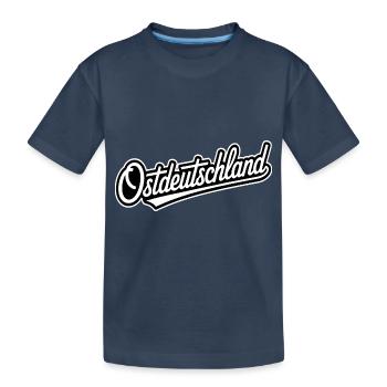 Allemagne de l’Est - Mèmes allemands amusants - T-shirt bio Premium Enfant - bleu marine - Devant