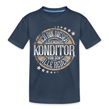 Konditor - Kinder Premium Bio T-Shirt - Navy - Vorne