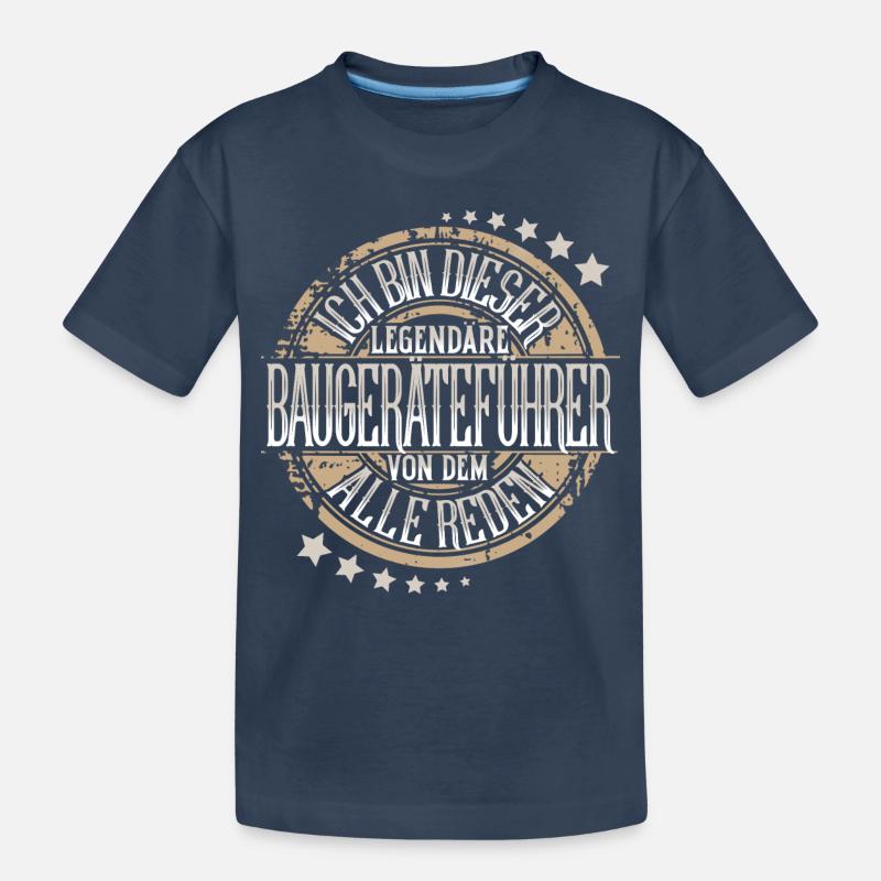 Baugeräteführer - Kinder Premium Bio T-Shirt - Navy