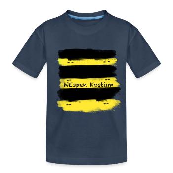 Wespen Kostüm,Wespe,Kostüm,Karneval - Kinder Premium Bio T-Shirt - Navy - Vorne
