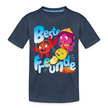 Maari - Abenteuer Am Riff Das Beste Team - Kinder Premium Bio T-Shirt - Navy - Vorne