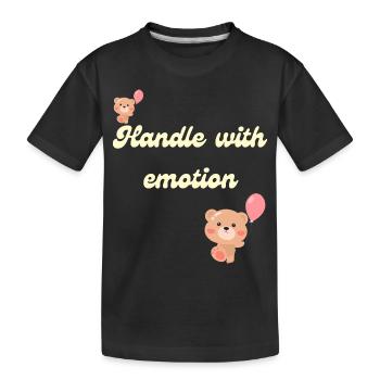 Manipuler avec émotion – Pastel Mental Health Aware - T-shirt bio Premium Enfant - noir - Devant