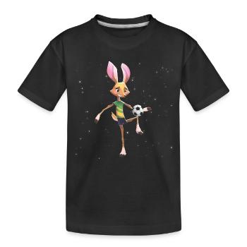 Reh "Cindy" – lustiges Waldtier für Kinder - Kinder Premium Bio T-Shirt - Schwarz - Vorne