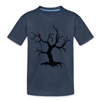 Halloween Tree - Kinder Premium Bio T-Shirt - Navy - Vorne