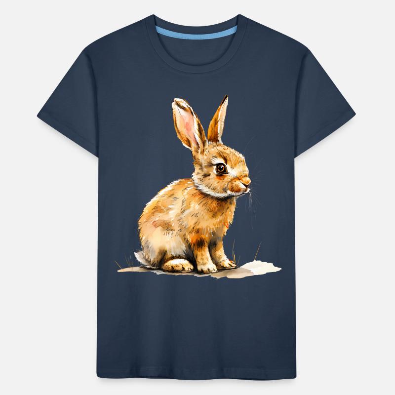 Feldhase oder Kaninchen? Kinder Premium Bio T-Shirt