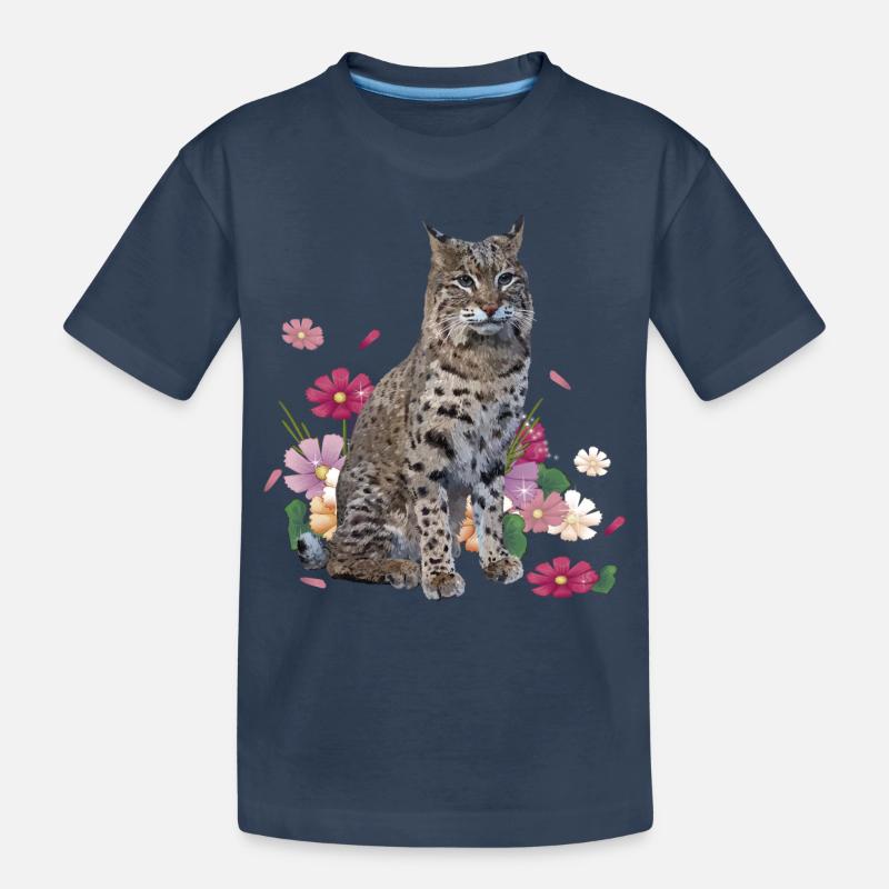 Luchs - Kinder Premium Bio T-Shirt - Navy