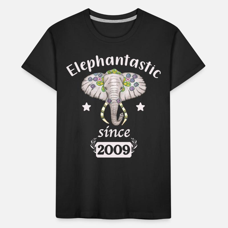 Éléphantastic depuis 2009, tête d’éléphant décorée T-shirt bio Premium Enfant