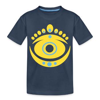 Muster N°9 - Kinder Premium Bio T-Shirt - Navy - Vorne
