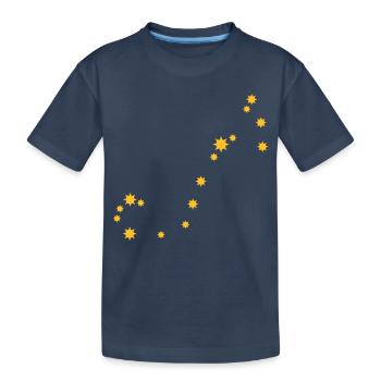 Scorpion Zodiac nuit étoilée ciel clair - T-shirt bio Premium Enfant - bleu marine - Devant