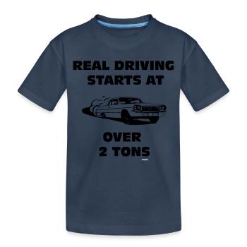Impala Driften 2 Tonnen - Kinder Premium Bio T-Shirt - Navy - Vorne