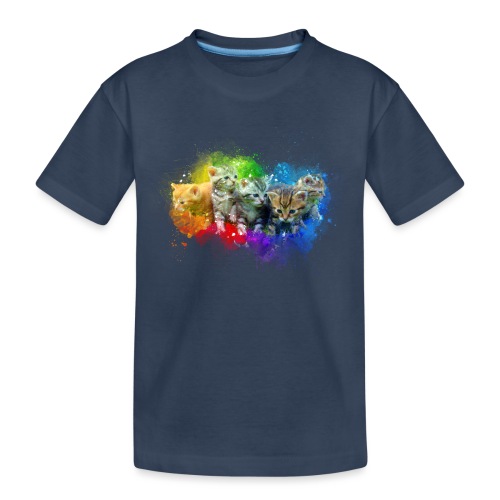 Chatons peinture arc-en-ciel -by- Wyll Fryd - T-shirt bio Premium Enfant
