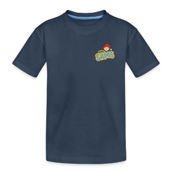 Das Sams Logo Sams Winkt - Kinder Premium Bio T-Shirt - Navy - Vorne