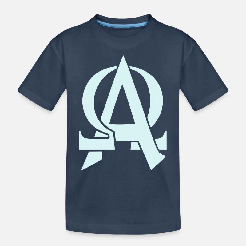 Alpha & Omega - T-shirt bio Premium Enfant - bleu marine