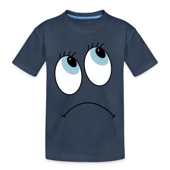 Les yeux - T-shirt bio Premium Enfant - bleu marine - Devant