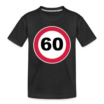 60. Geburtstag - Kinder Premium Bio T-Shirt - Schwarz - Vorne