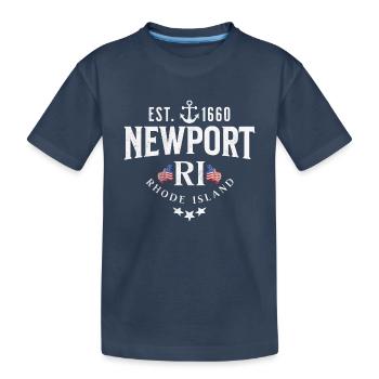 Newport Rhode island - T-shirt bio Premium Enfant - bleu marine - Devant