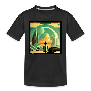 Horizonte der Zukunft - Kinder Premium Bio T-Shirt - Schwarz - Vorne