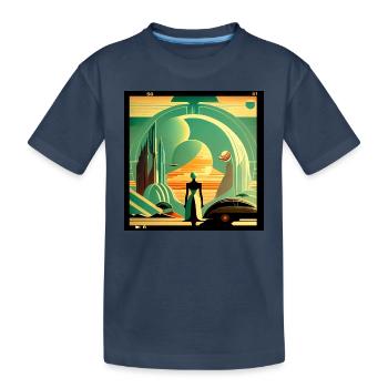 Horizonte der Zukunft - Kinder Premium Bio T-Shirt - Navy - Vorne