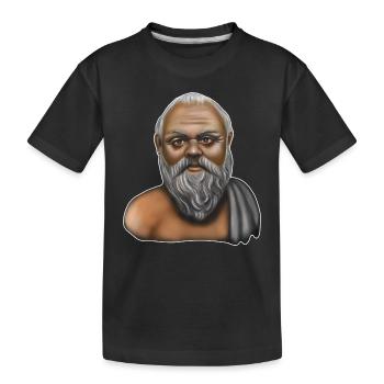 Socrate philosophe grec - T-shirt bio Premium Enfant - noir - Devant