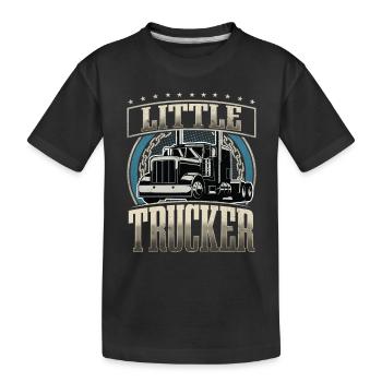 Enfants chauffeurs de camion - T-shirt bio Premium Enfant - noir - Devant