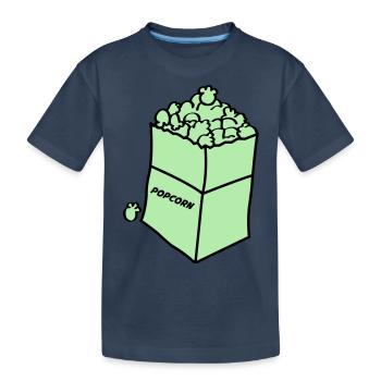 Popcorn 2 - Kids' Premium Organic T-Shirt - navy - Front