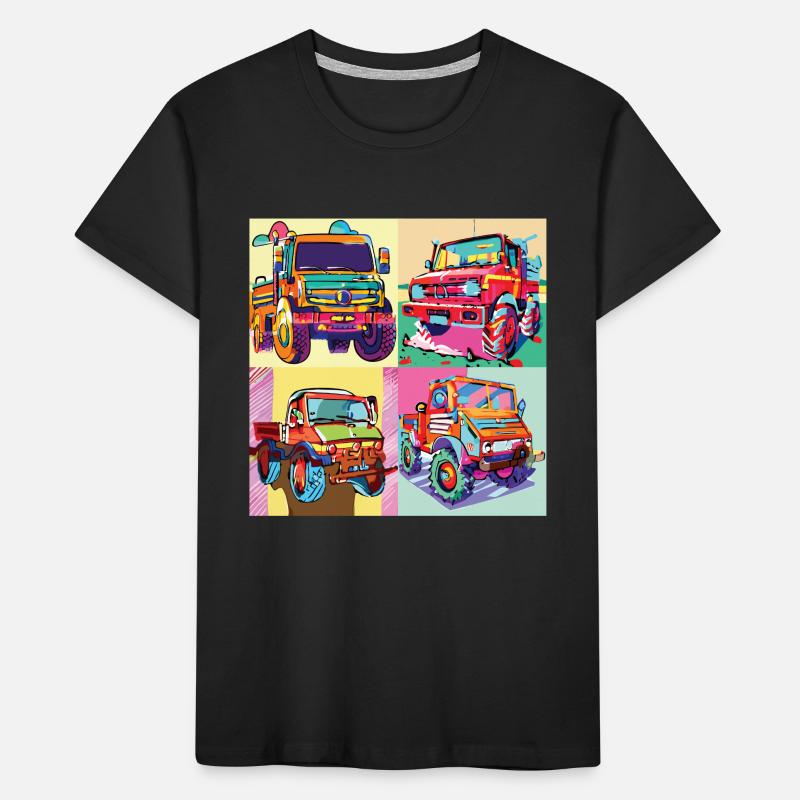 Unimog - Evolution - Warhol - Universal Motorgerät Kinder Premium Bio T-Shirt