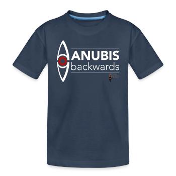 Maison D’Anubis Logo Inversé - T-shirt bio Premium Enfant - bleu marine - Devant