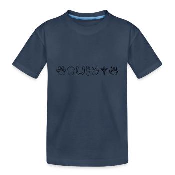 Spuren Band7 LSBT1 - Kinder Premium Bio T-Shirt - Navy - Vorne