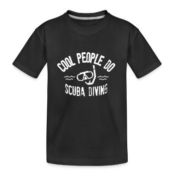 Cool people do scuba diving - T-shirt bio Premium Enfant - noir - Devant