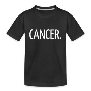 Cancer - Kids' Premium Organic T-Shirt - black - Front
