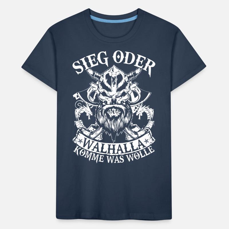 Sieg oder Walhalla Kinder Premium Bio T-Shirt