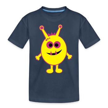 Monster - Kinder Premium Bio T-Shirt - Navy - Vorne