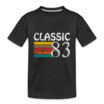 Classic 1983 Retro Design 1983 - Kids' Premium Organic T-Shirt - black - Front