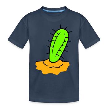 Cactus Plante Épineux Épineux Déserts Cactus - T-shirt bio Premium Enfant - bleu marine - Devant