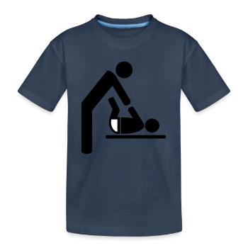 baby - Kinder Premium Bio T-Shirt - Navy - Vorne