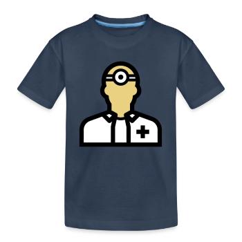 Pflegepersonal, Krankenpfleger, Pfleger, Arzt, - Kinder Premium Bio T-Shirt - Navy - Vorne