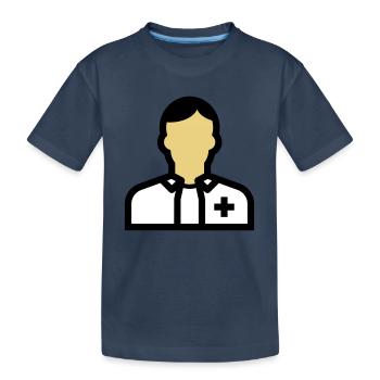 Pflegepersonal, Krankenpfleger, Pfleger, Arzt, - Kinder Premium Bio T-Shirt - Navy - Vorne