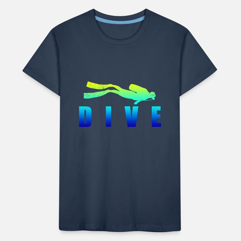 Diving DIVE Scuba Diving Diver Geschenkidee Kinder Premium Bio T-Shirt