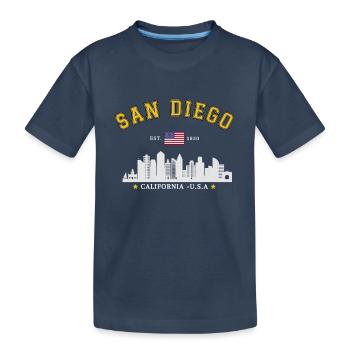 San Diego Est 1850 - Kids' Premium Organic T-Shirt - navy - Front