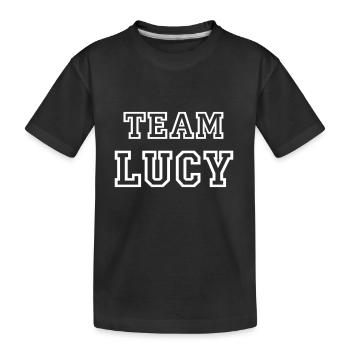 TEAM LUCY Nom du chien TeamTricot - T-shirt bio Premium Enfant - noir - Devant