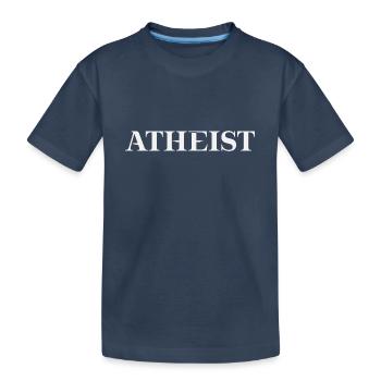 Atheist Geschenkidee Konfessionslos - Kinder Premium Bio T-Shirt - Navy - Vorne
