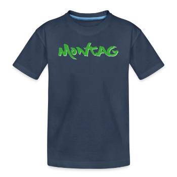 Lundi, disponible tous les jours de la semaine, nettsfetz.de - T-shirt bio Premium Enfant - bleu marine - Devant