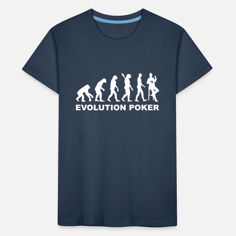 Evolution Poker T-shirt bio Premium Enfant