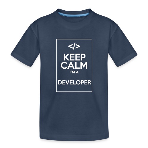Keep Calm I'm a developer - Kids' Premium Organic T-Shirt