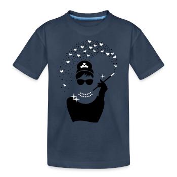 Diamond Girl - Princess Jewels - Jewellery - Kids' Premium Organic T-Shirt - navy - Front