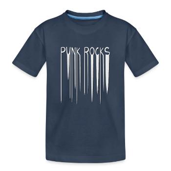 Rétro Punk Rock Nostalgie Musique Punk Rocks - T-shirt bio Premium Enfant - bleu marine - Devant