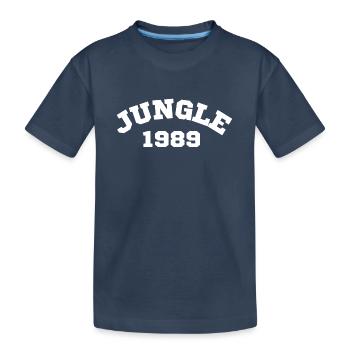 Jungle 1989 - Kids' Premium Organic T-Shirt - navy - Front